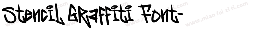 Stencil Graffiti Font字体转换